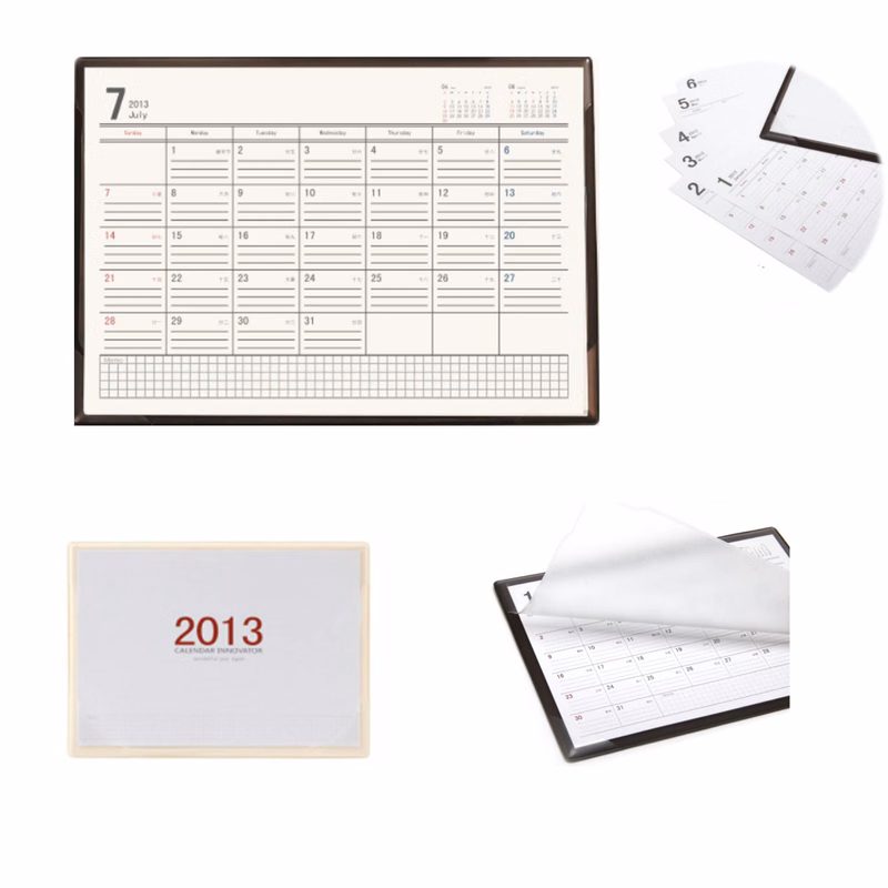 Customized Printed Business Mat Plan Desk Calendar