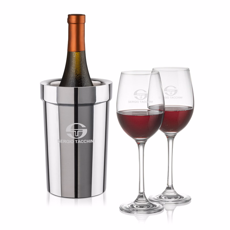 Milano Wine Cooler & Burlington Wine Set