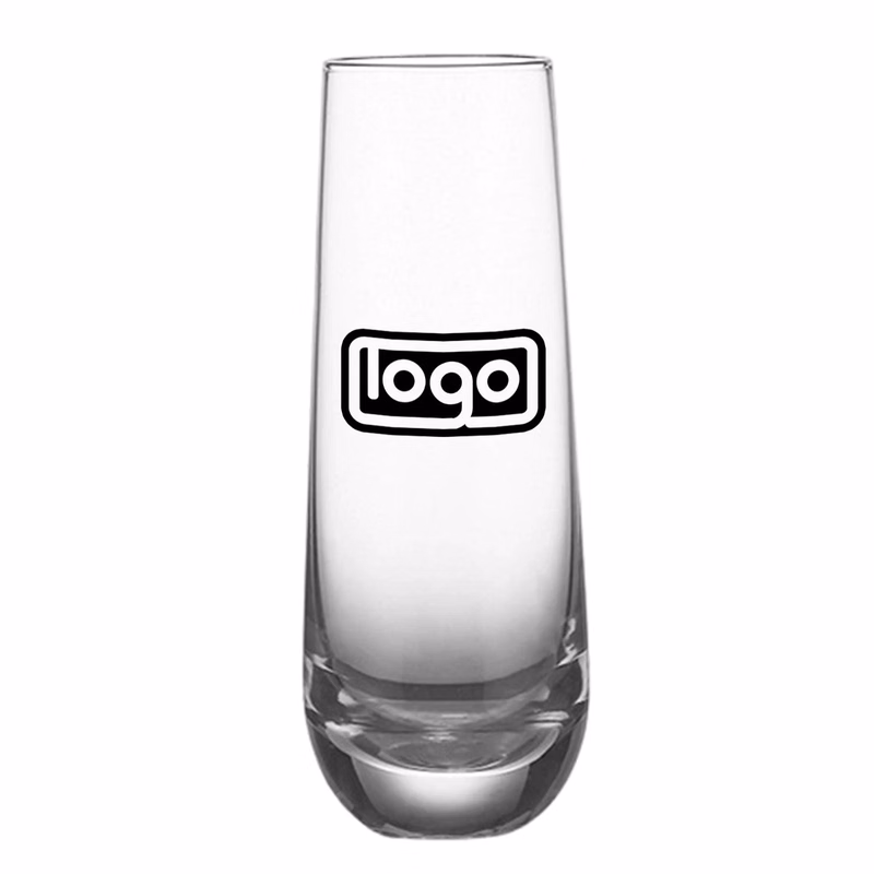 9 oz Stemless Clear Champagne Glasses