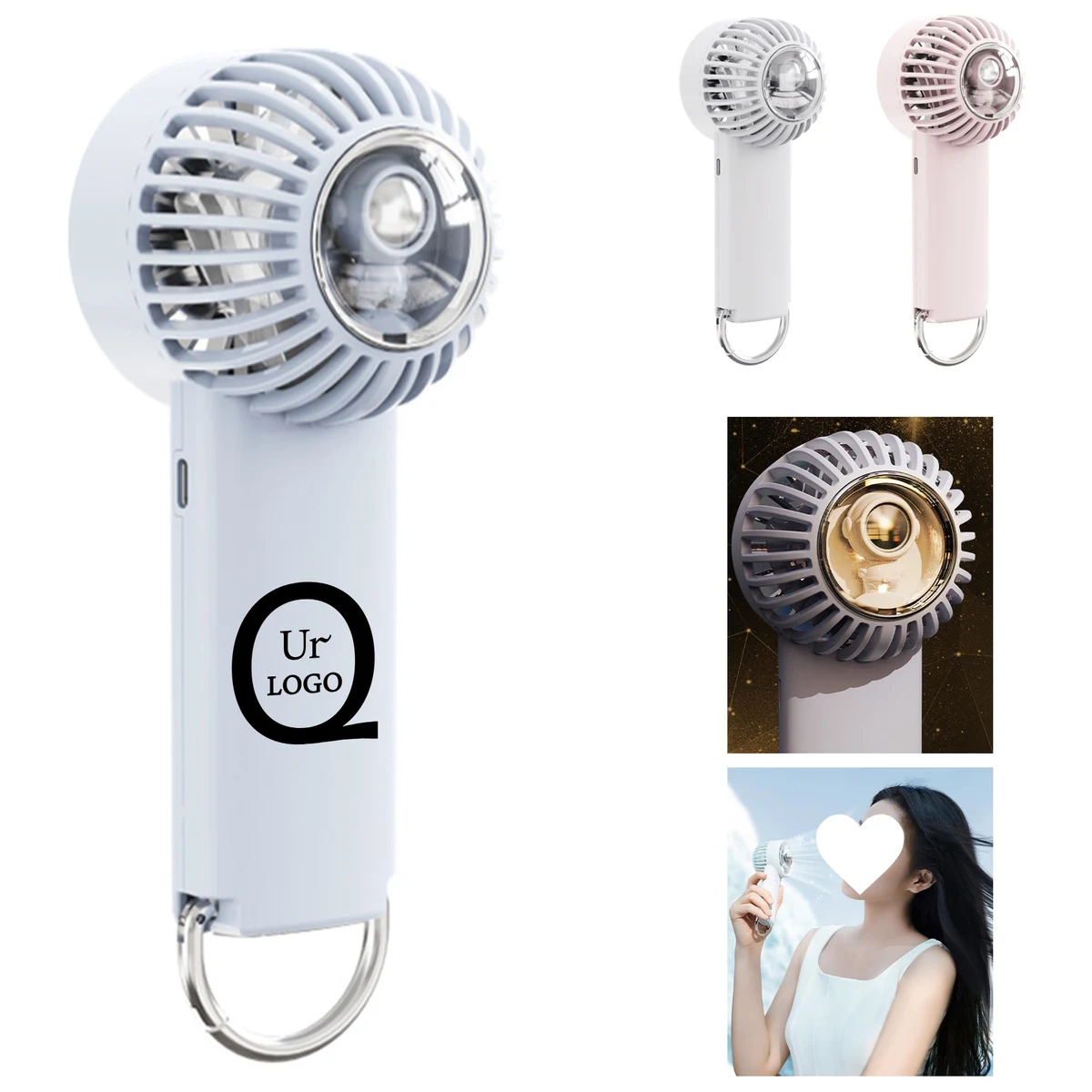 Usb Rechargeable High Wind Portable Fan 1