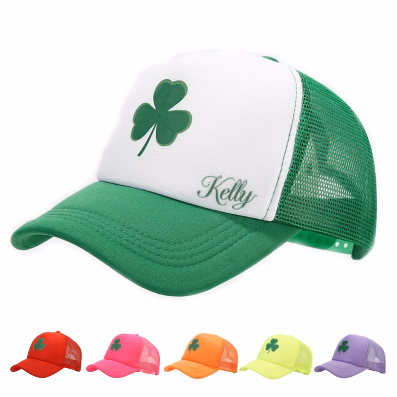 St Patrick's Day Breathable Shamrock Cap