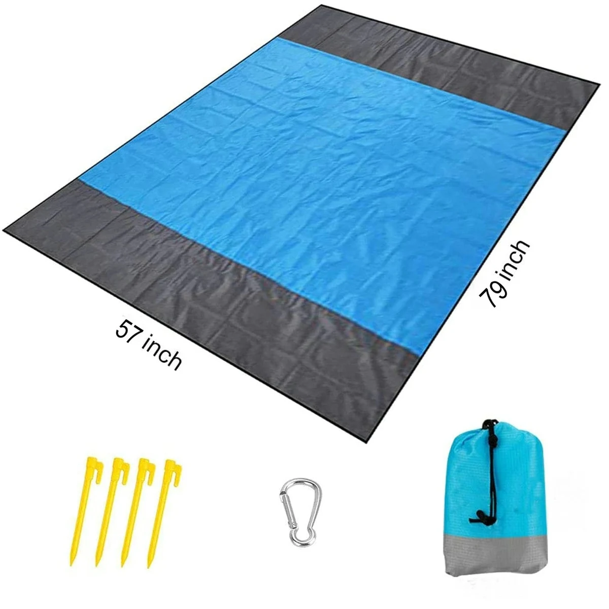 Quick Drying Beach Mat Made By Premium Nylon With Corner Poc 1
