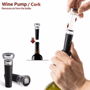 High Quality Vacuum Pump Cork Wine Bottle Stopper