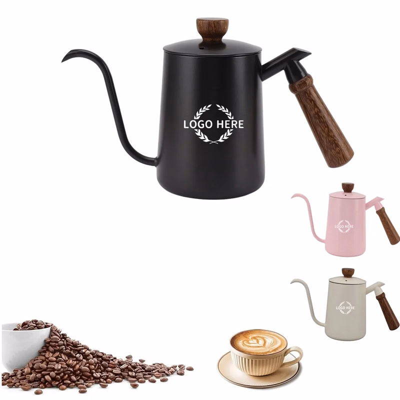 Wood Handle Gooseneck Coffee Kettle
