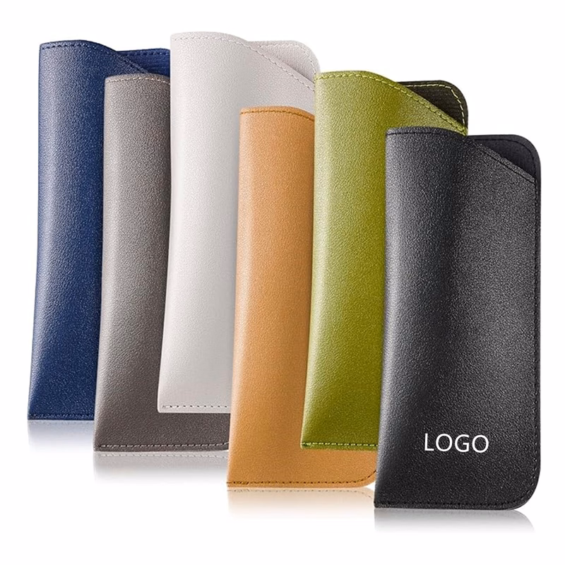 Soft Leather Eyeglass Cases Sunglasses Pouch