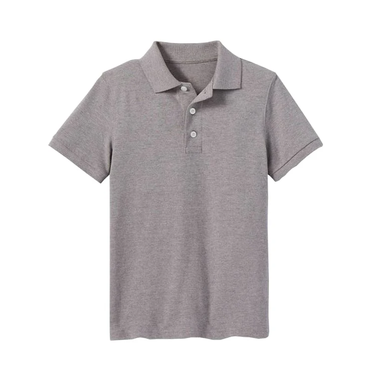 Uniform Polos - 2XL Heather Gray Short Sleeve 1