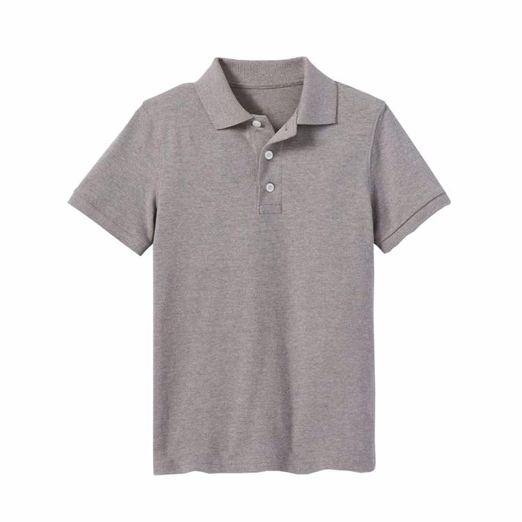 Uniform Polos - 2XL Heather Gray Short Sleeve