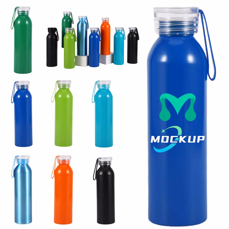 Travel 20oz. Bottle with Silicone Carrying Strap