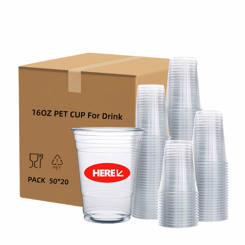 16 oz PET Plastic Cups