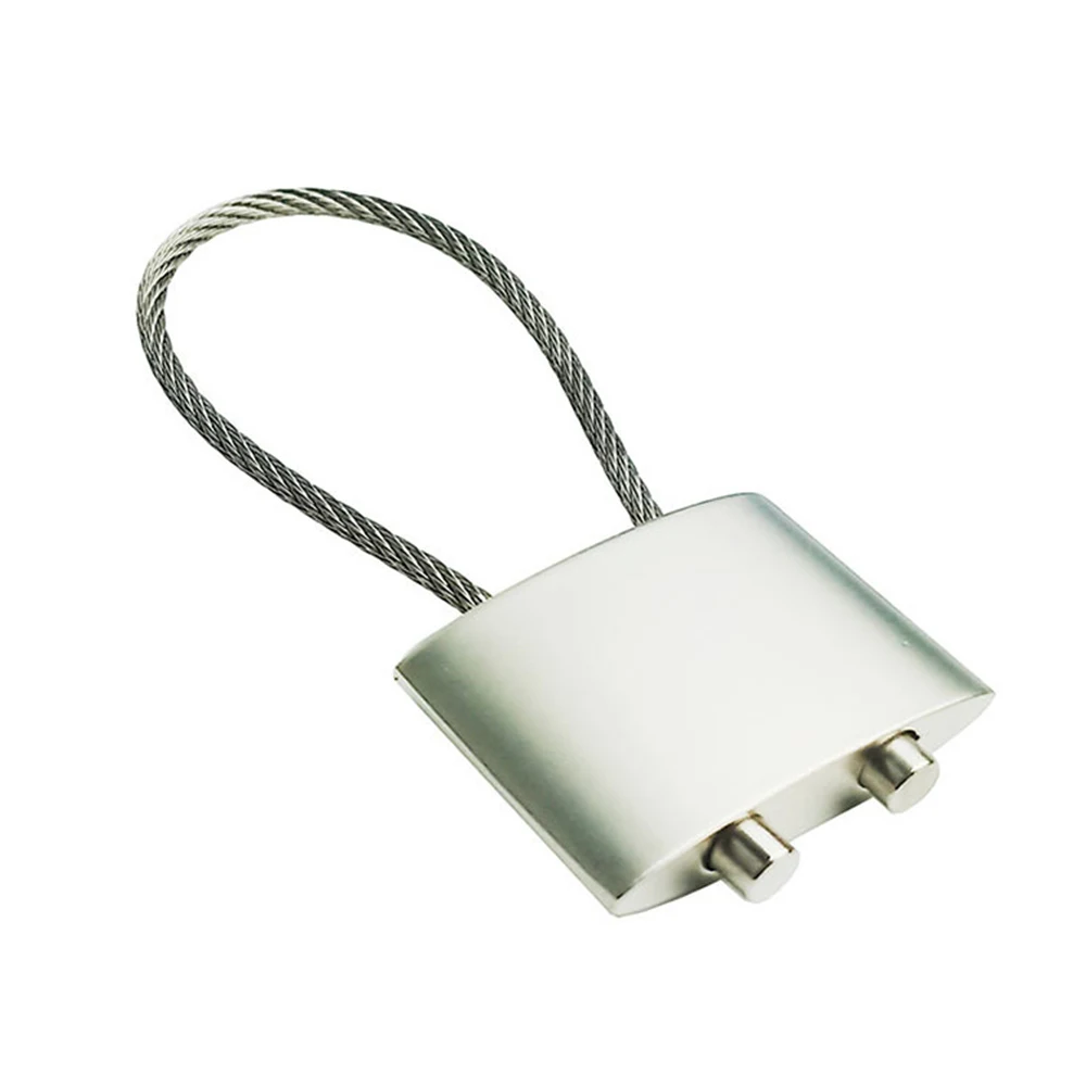Metal Adjustable Both Ends Through Square Pendant Rope Skipping Keyring 1