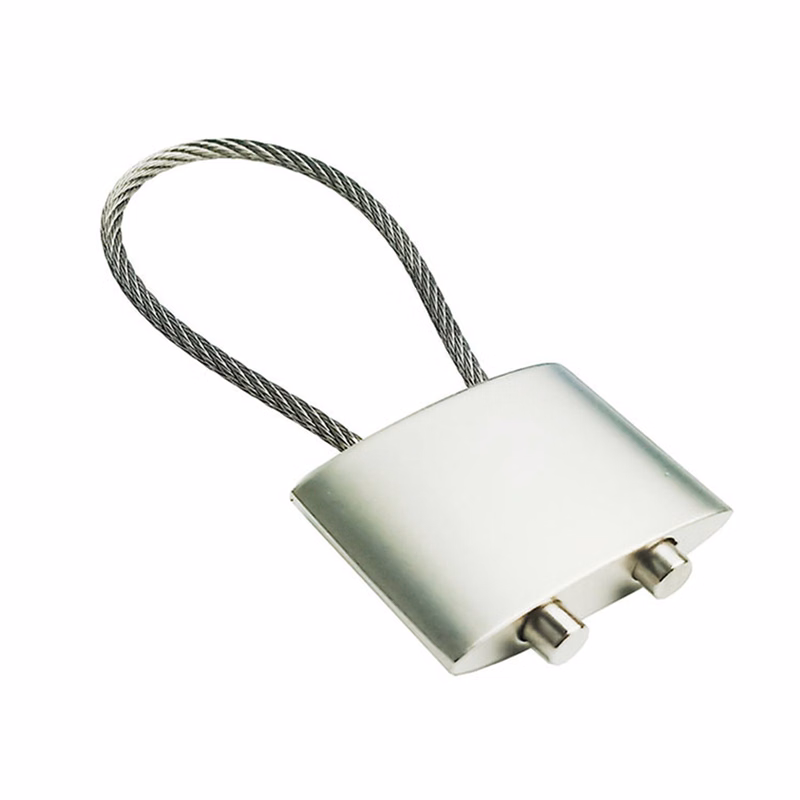 Metal Adjustable Both Ends Through Square Pendant Rope Skipping Keyring