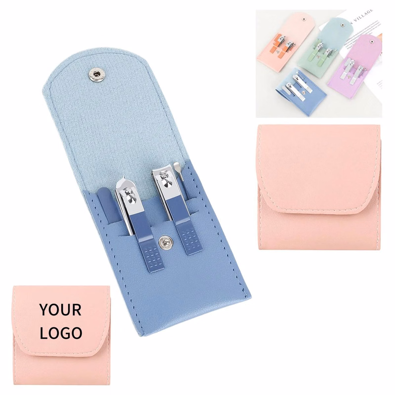 Travel Nail Care Set with PU Leather Protective Case