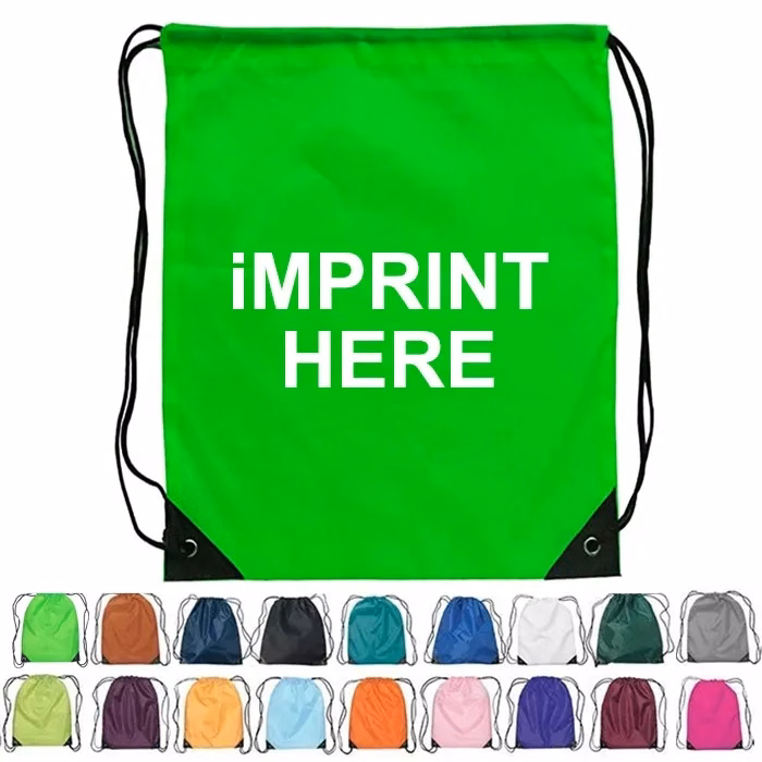 Drawstring Backpacks with Reinforced Corners