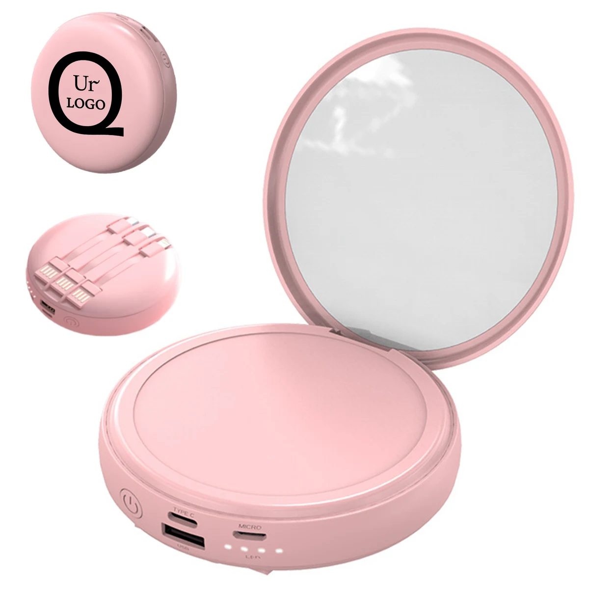 Led Makeup Mirror With Power Bank 1
