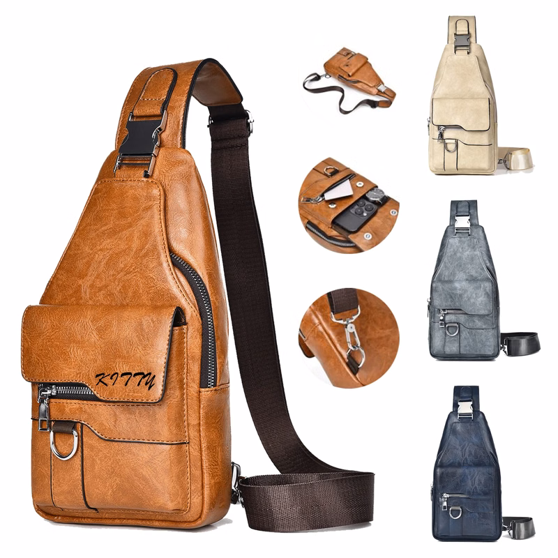 Large-Capacity Retro Versatile Crossbody Chest Bag