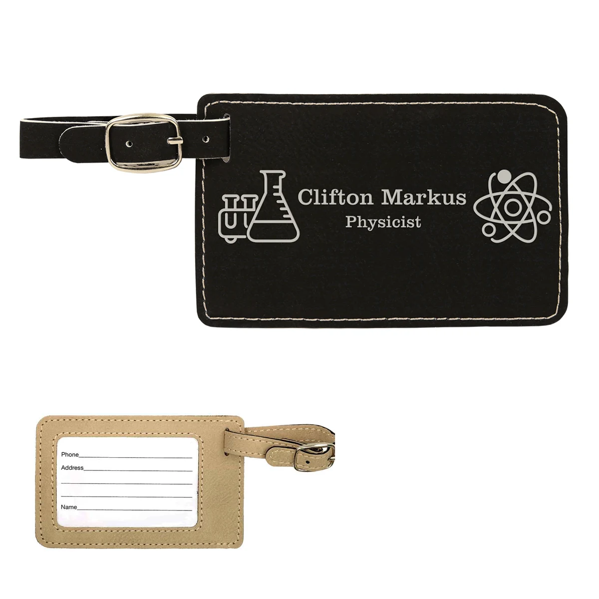 Leatherette Luggage Tag 1
