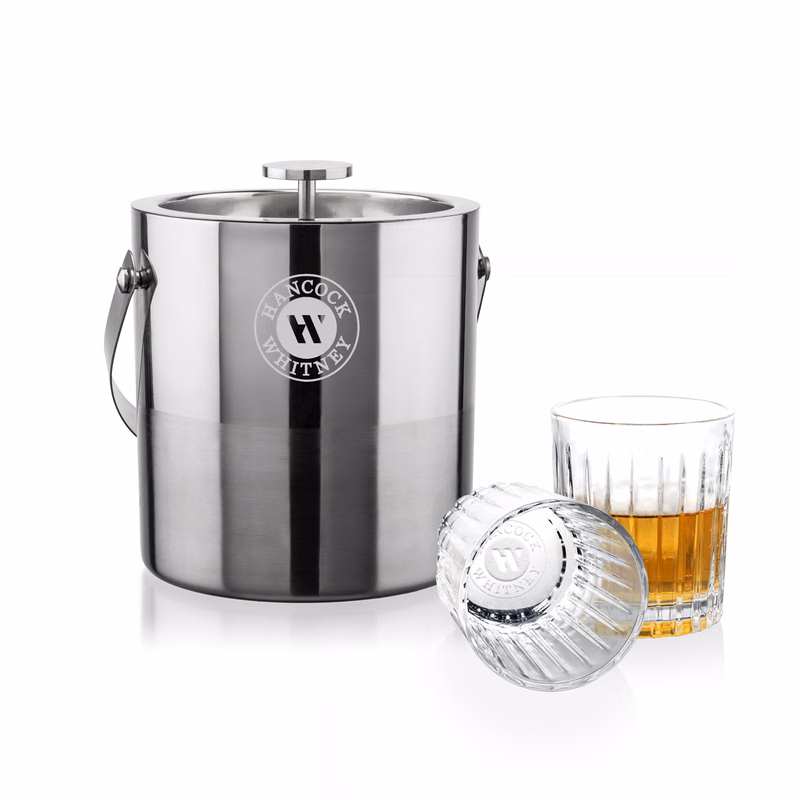Catania Ice Bucket & Hartmann On-the-Rocks Set