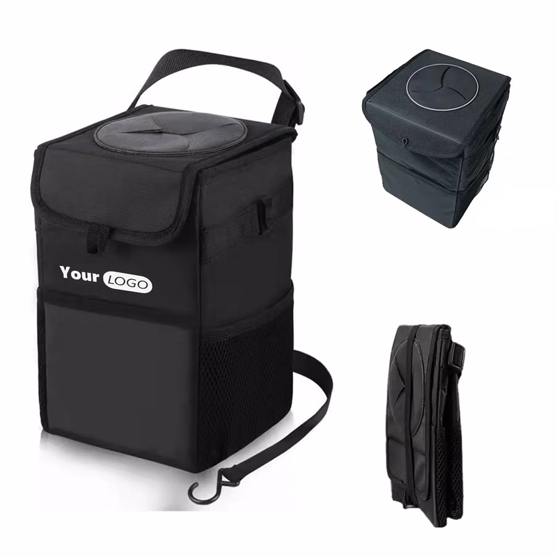 Leather Car Trash Can