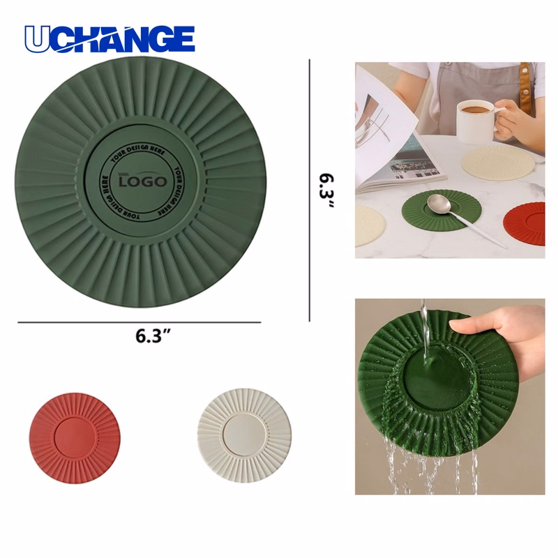 Versatile Heat Resistant Silicone Non-Slip Coaster Mat
