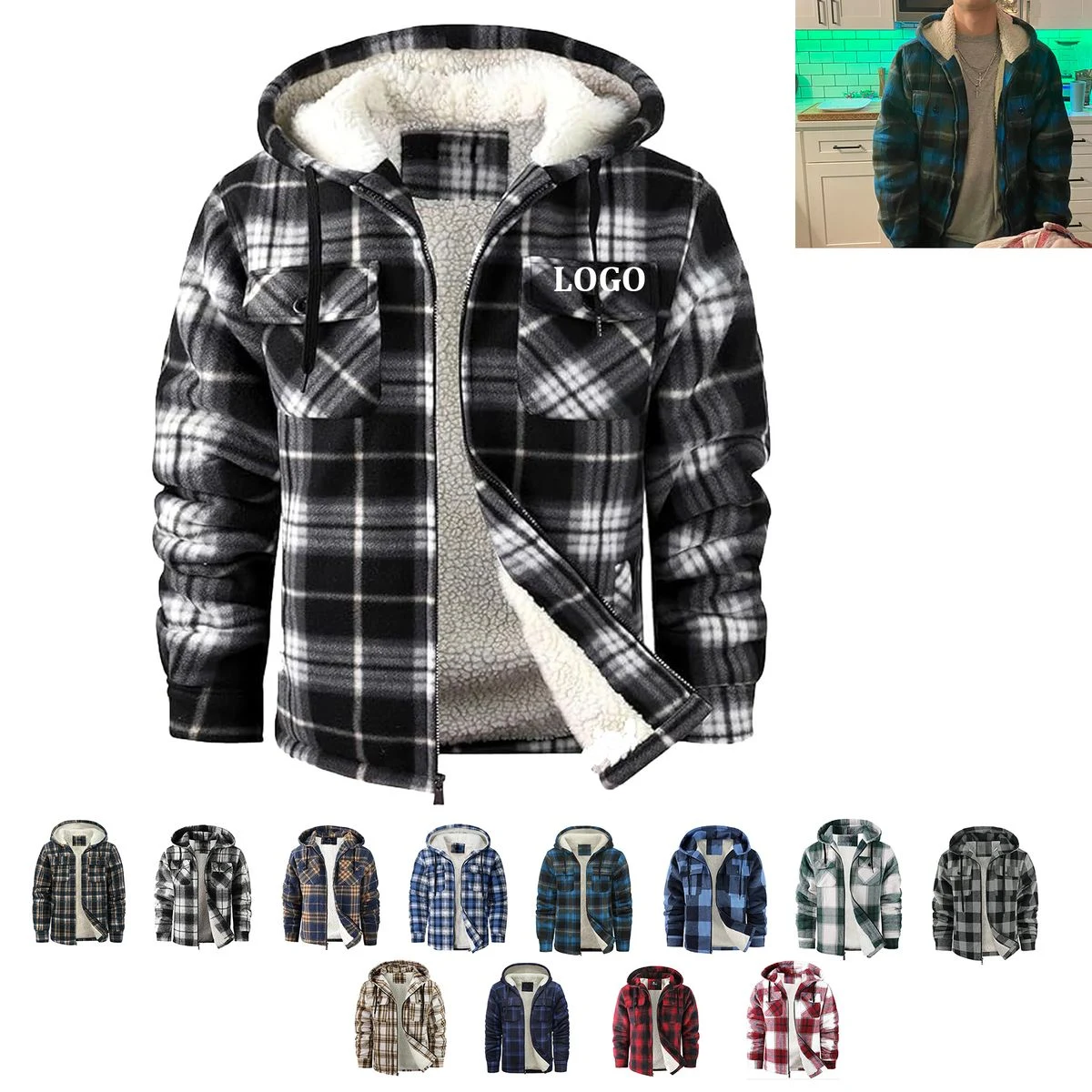Flannel Shirt Jacket 1