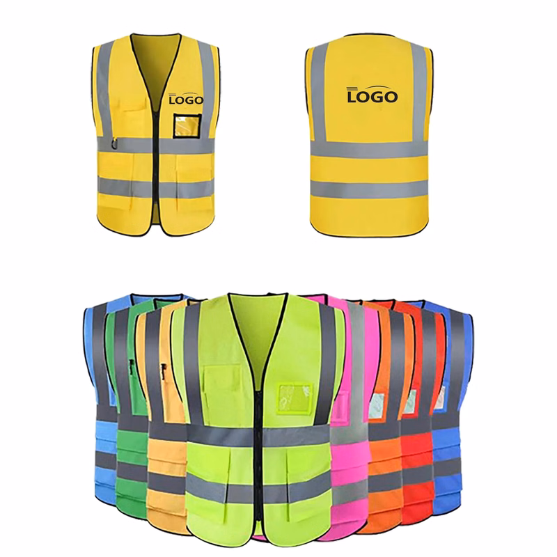 Safety Vest with Reflective Strips MOQ 100PCS
