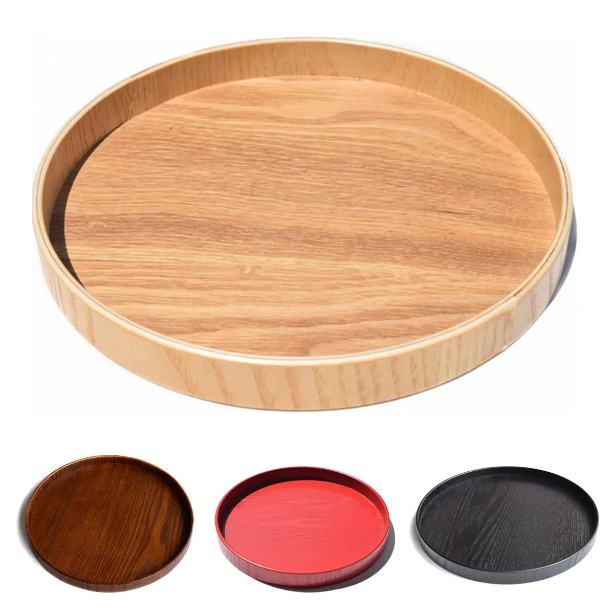 Wood Non-Fragile Dinner Plate 1
