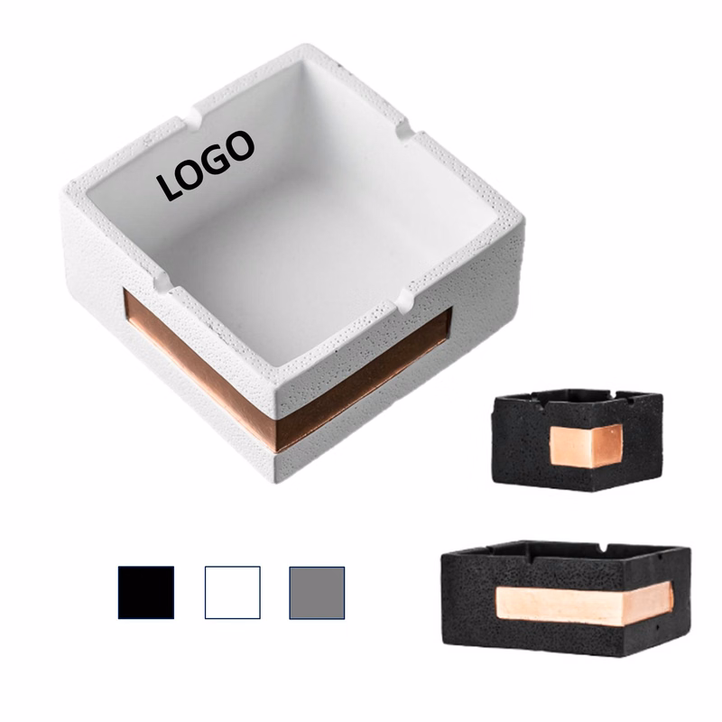 Creative Windproof Ceramic Square Ashtray