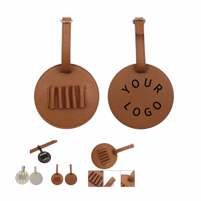Customizable PU Leather Golf Tee Holder