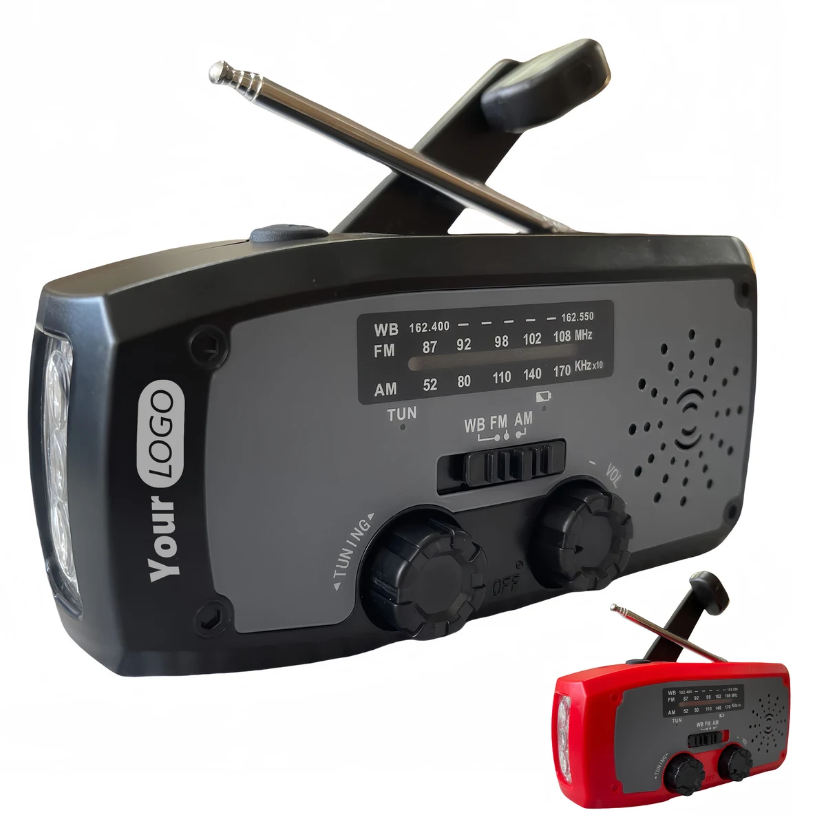 Abs Multi Functional Emergency Radio With Flashlight 1