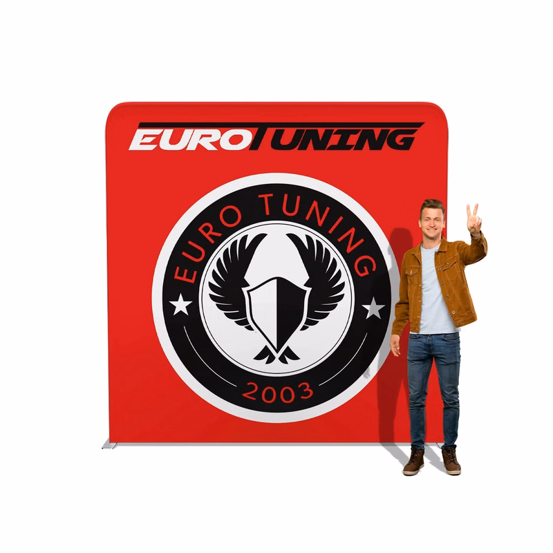 8ft FASTZIP™ Straight Tension Fabric Display