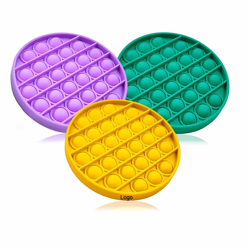 Round Silicone Push Pop Bubble Fidge Toy