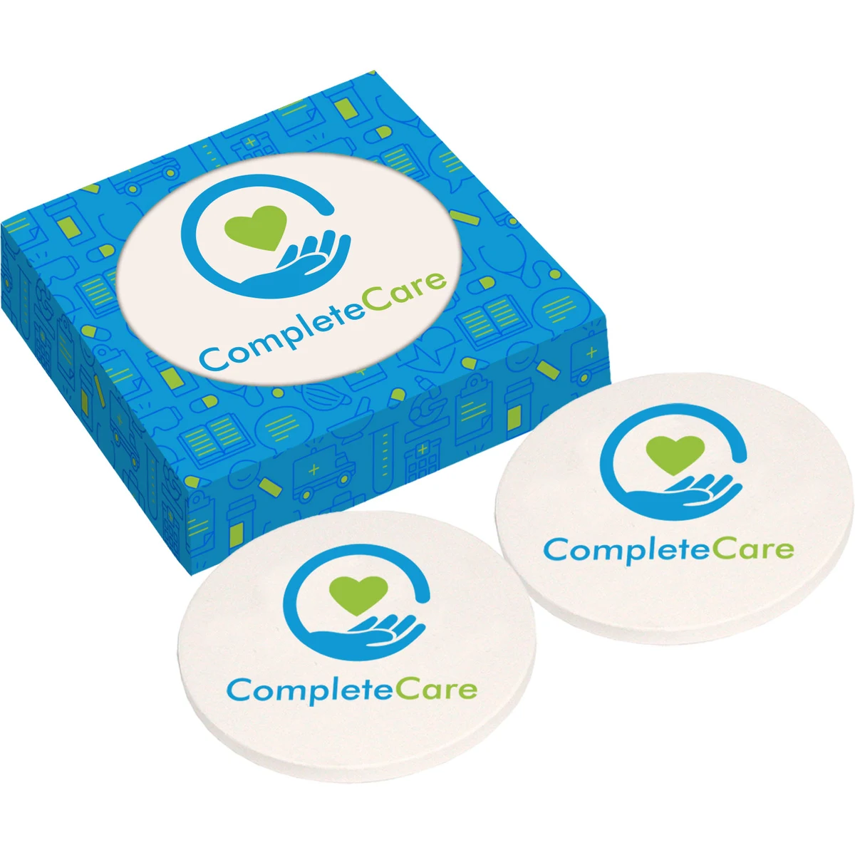 Ceramic Coaster with Full Color Box 2pk 1