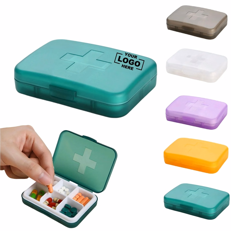 Portable Multi Compartment Small Pill Box