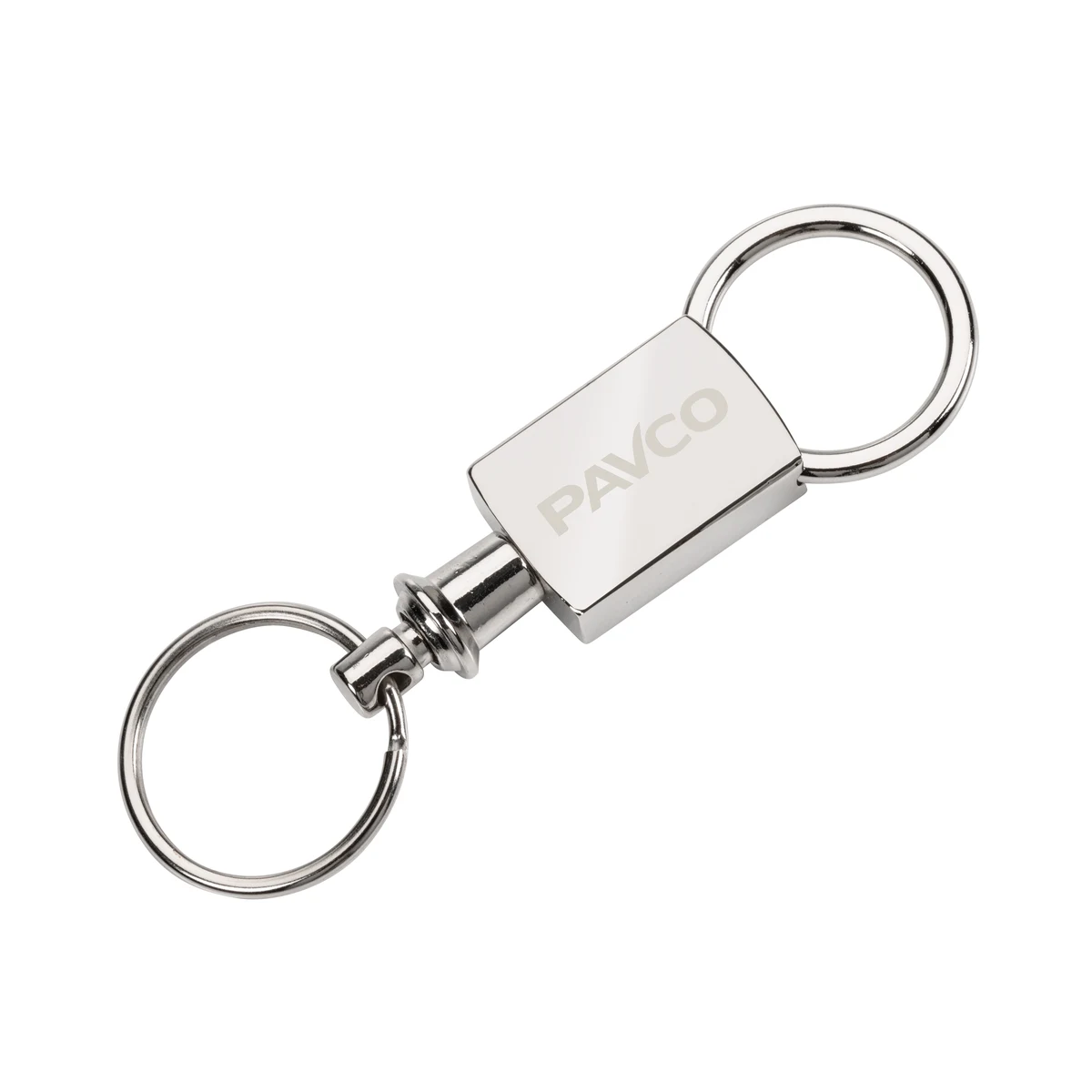 Pull Apart Keyring - Satin Silver 1