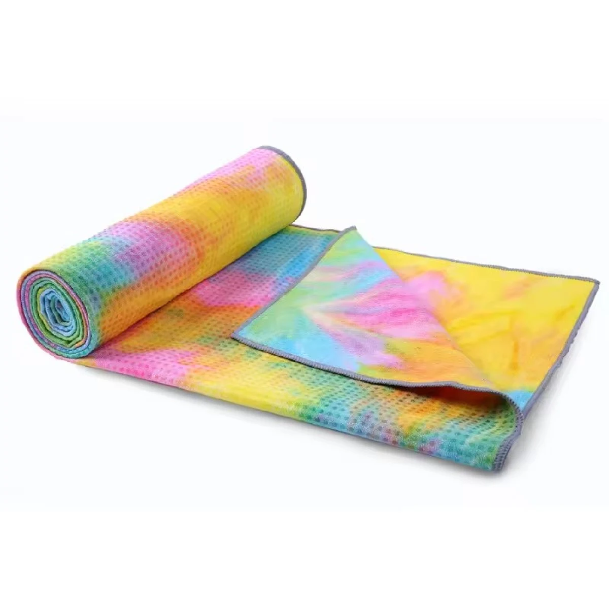 Full Color Waffle Yoga Mat Towel 1