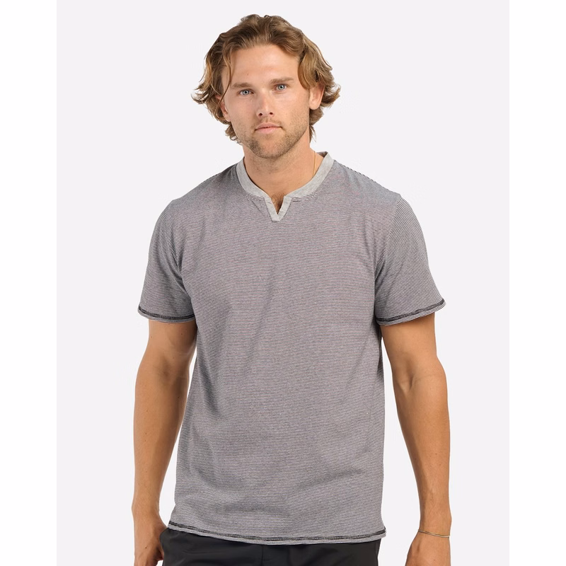 Men's Striped V-Notch T-Shirt - BM2401