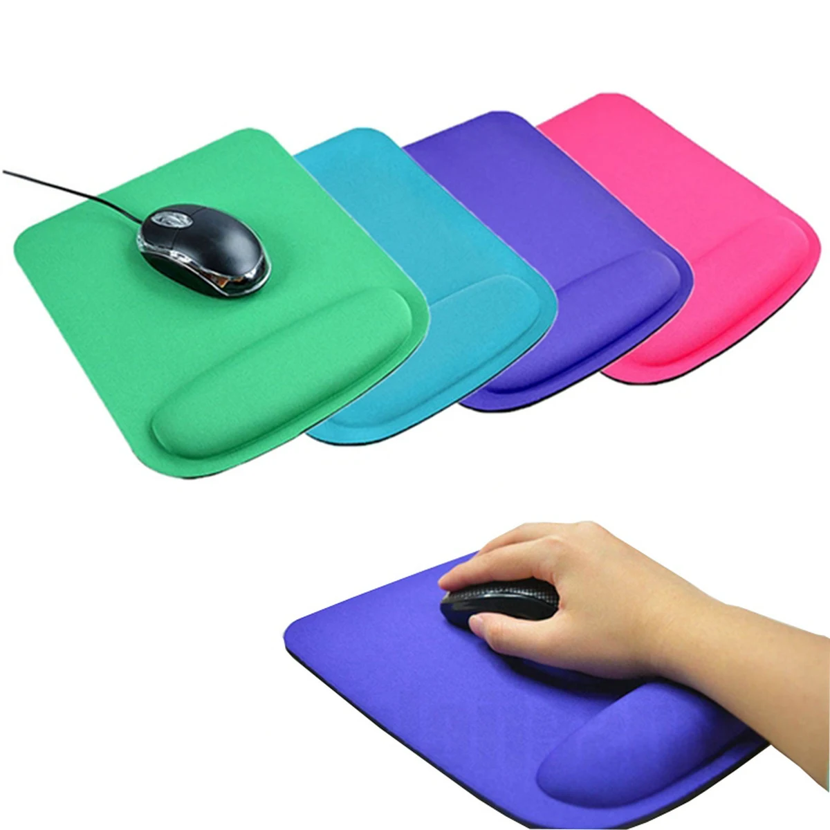 Square Mouse Pad with Wrist Protect 1