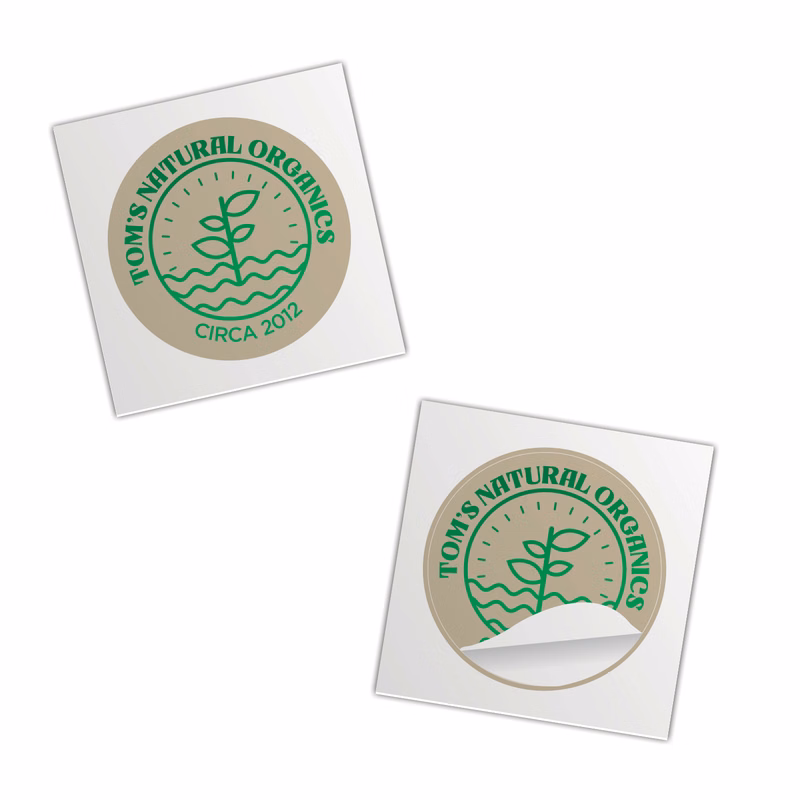 2" Round Foil Sticker
