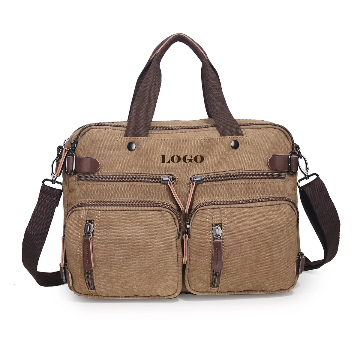 Expandable Large Canvas Vintage Massenger Bag 1