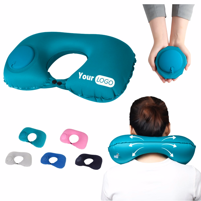 Inflatable Travel Portable U-Shaped Pillow Neck Protection