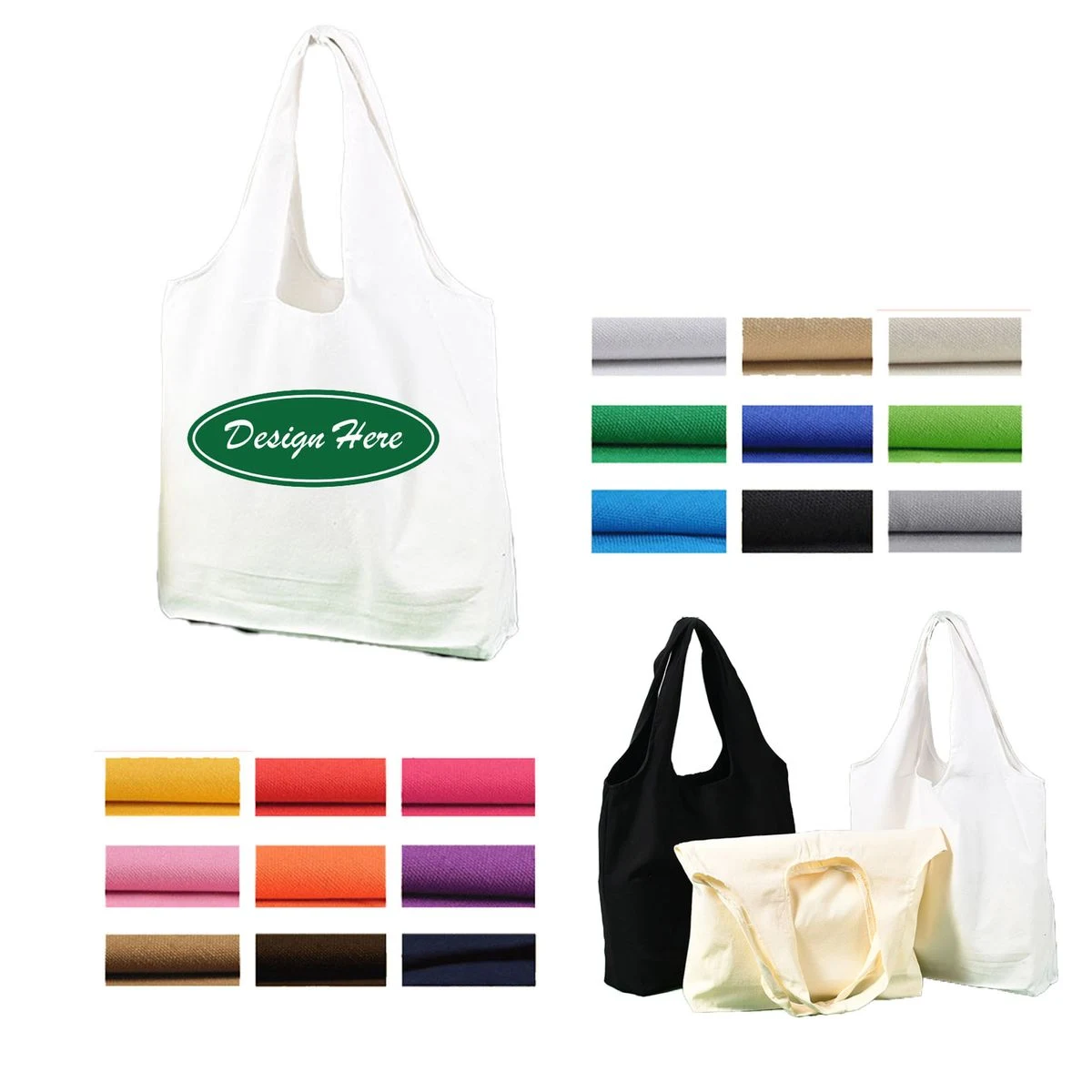 Unisex Canvas Student Bag Customizable Printing 1