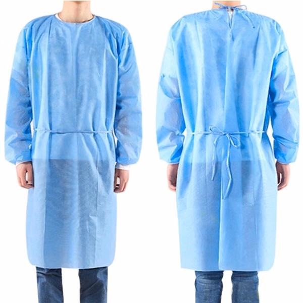 Disposable PE Nonwoven Isolation Gown