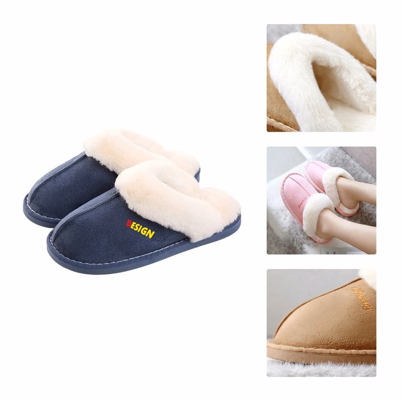 MOQ50 Non Slip Warm Cotton Slippers