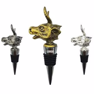 Elegant Bull Design Alloy Wine Stopper
