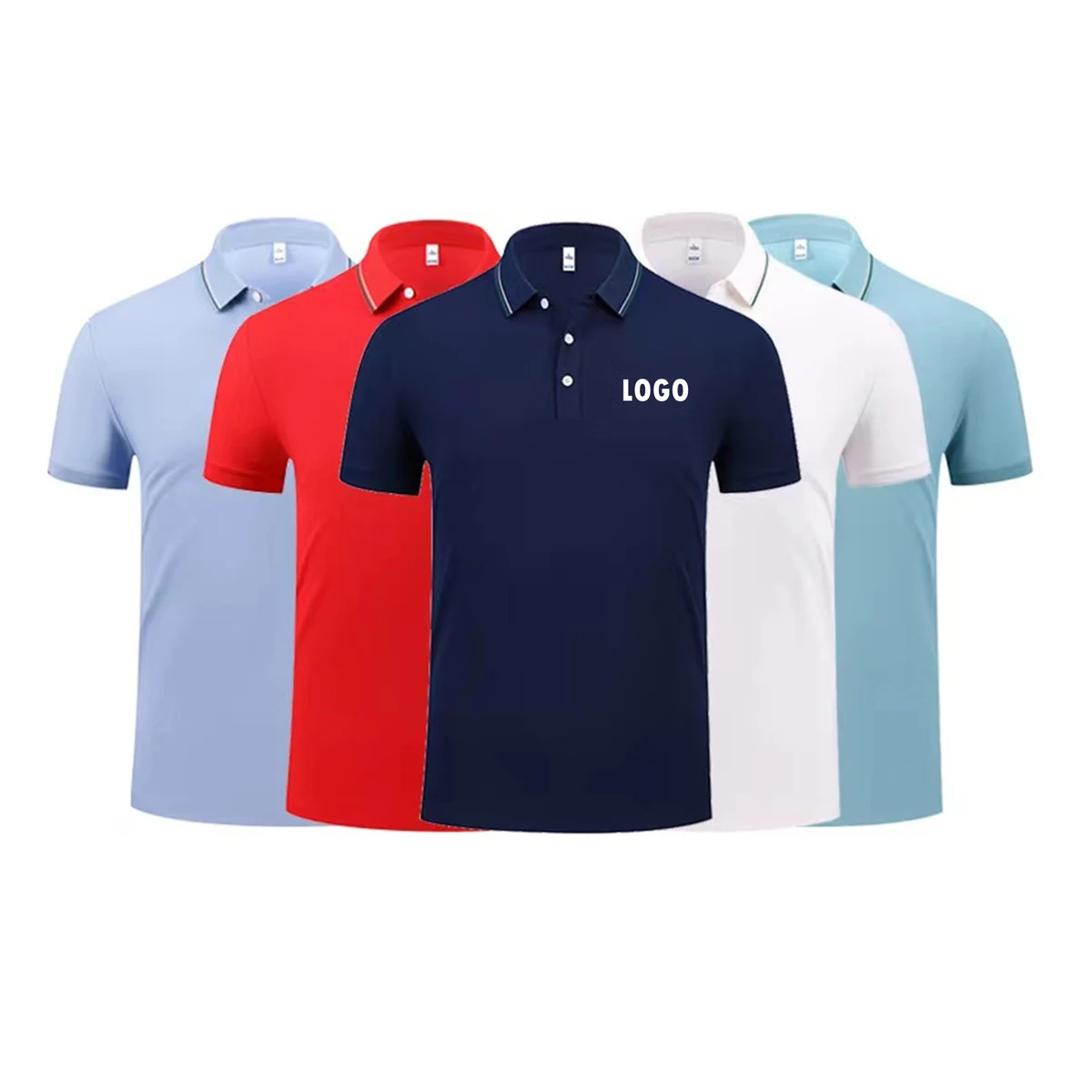 Unisex Short Sleeve Polo Shirts 1