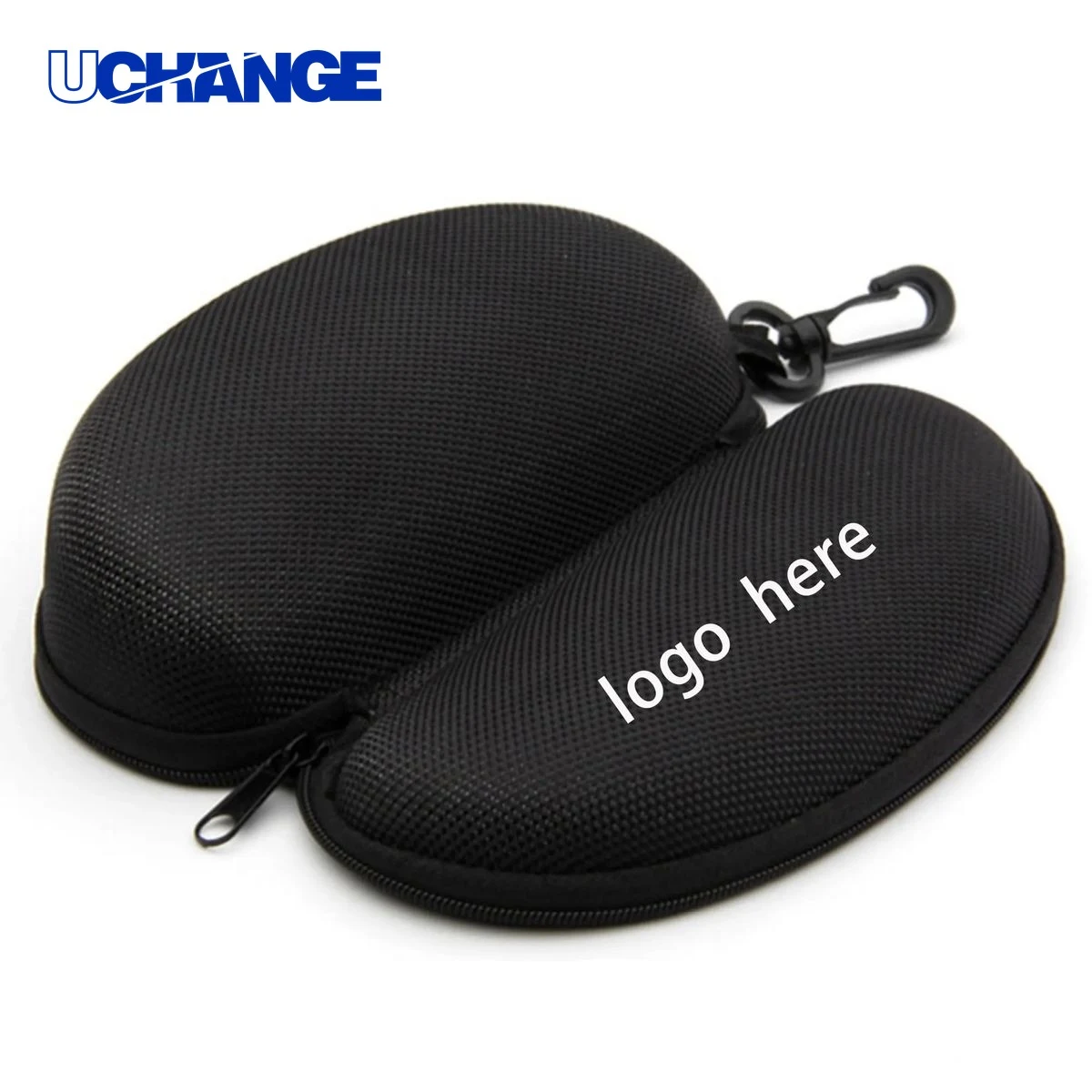 Eyewear Waterproof Zipper Hard Shell Sunglasses Case with Clip Organizer 1