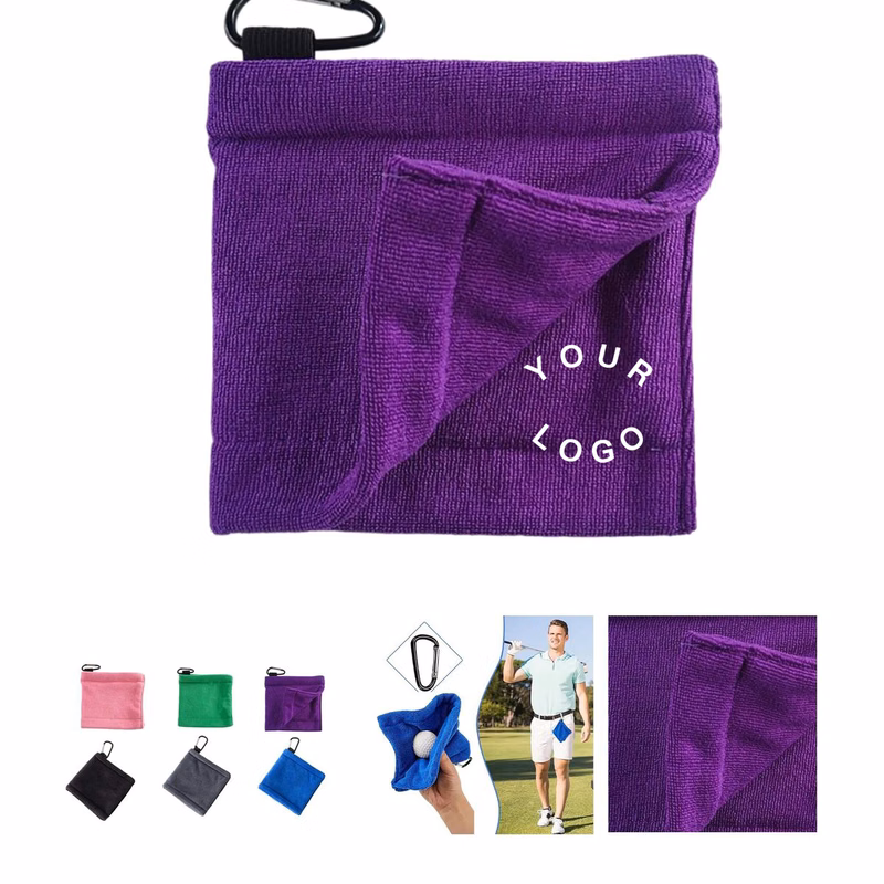 2-in-1 Golf Towel for Cleaning and Drying Balls
