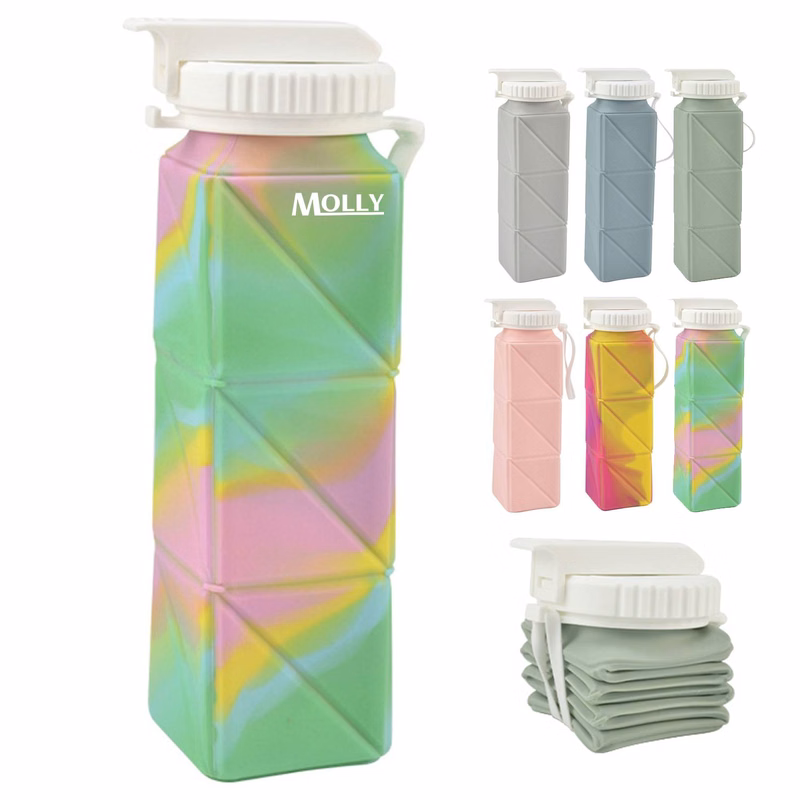 21oz Foldable Silicone Water Bottle