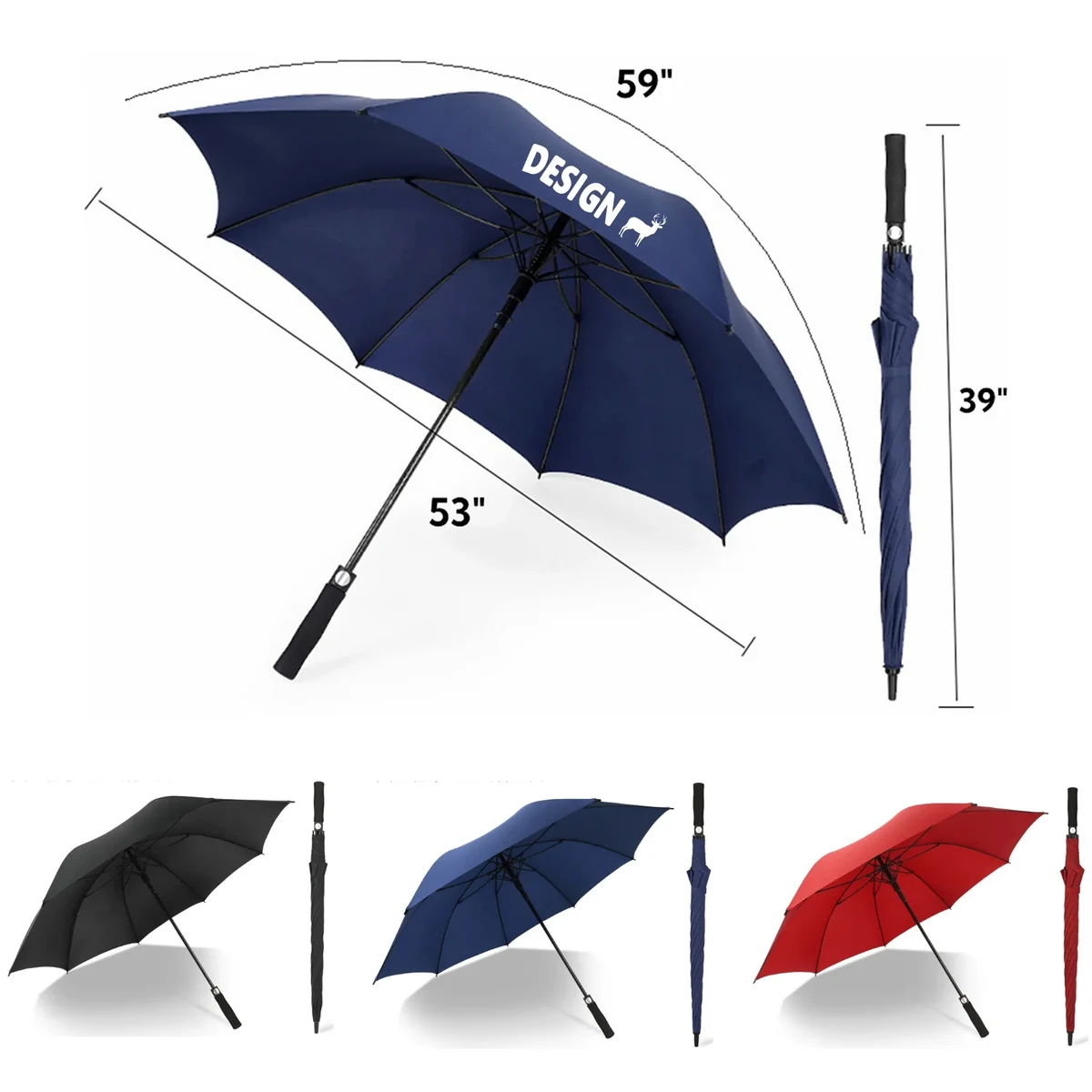 Business Long Handle Large Golf Umbrella 1
