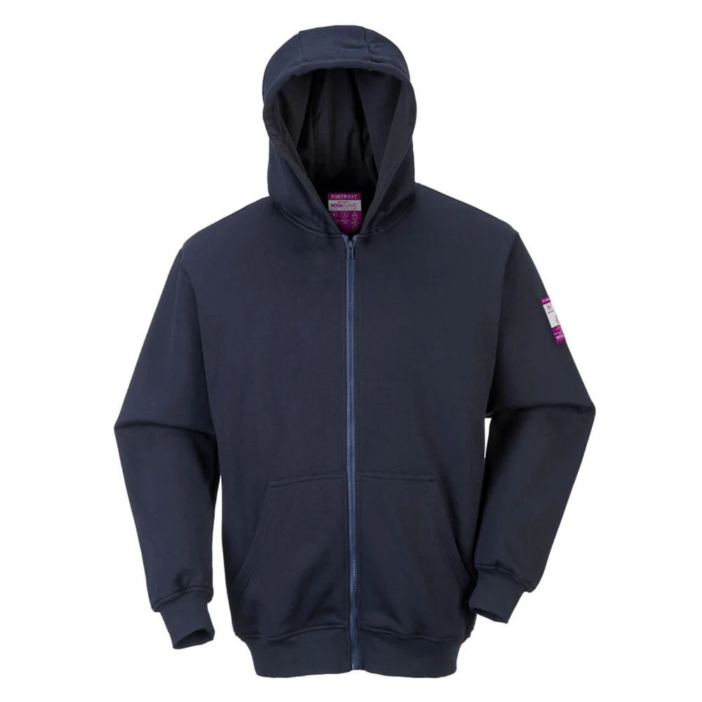 PORTWEST® Modaflame Knit Zipper-Front Hooded FR Sweatshirt w/ Electric ARC Protection 1